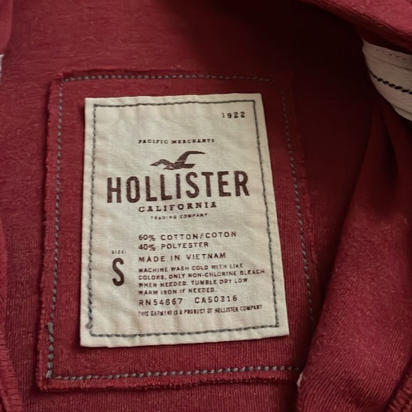 Vintage Teen Girls Hollister Zip Up Hoodie Size Small - Picture 5 of 7